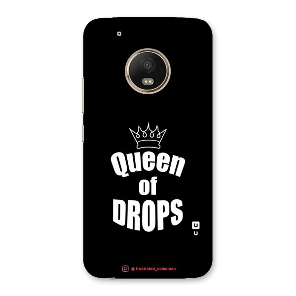 Queen of Drops Black Back Case for Moto G5 Plus