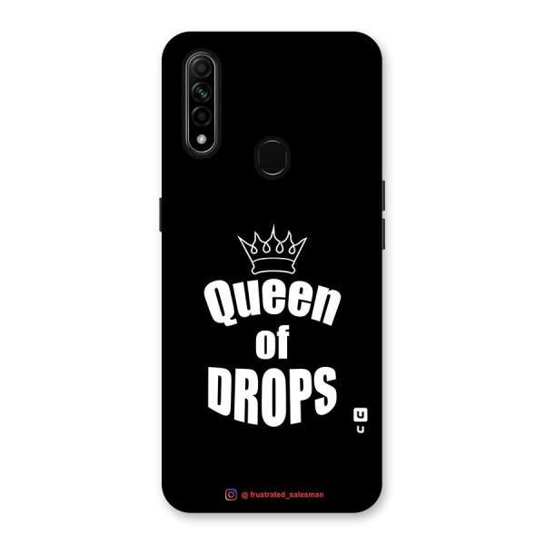 Queen of Drops Black Back Case for Oppo A31