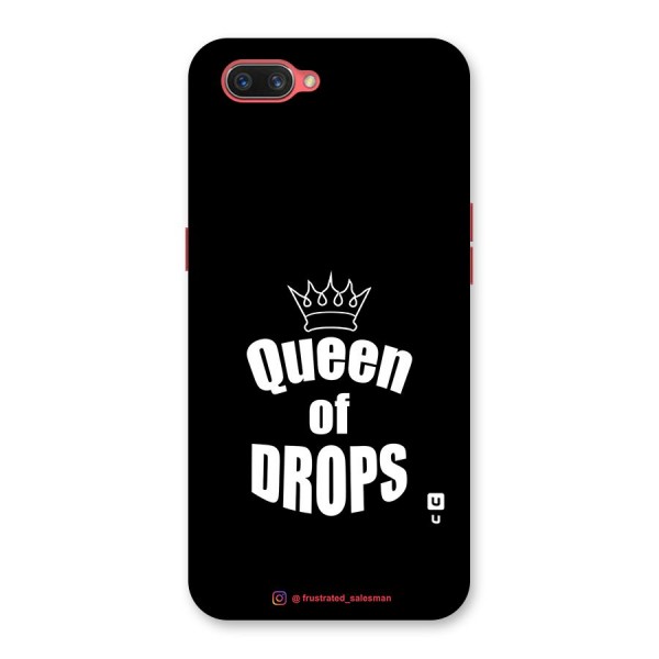 Queen of Drops Black Back Case for Oppo A3s