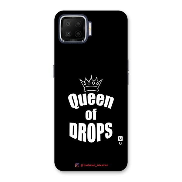Queen of Drops Black Back Case for Oppo F17