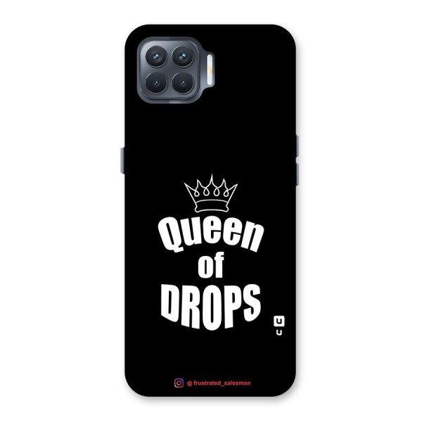 Queen of Drops Black Back Case for Oppo F17 Pro