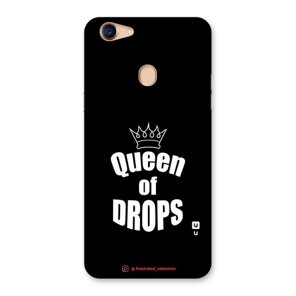 Queen of Drops Black Back Case for Oppo F5