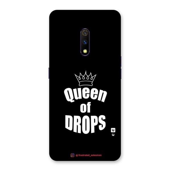 Queen of Drops Black Back Case for Realme X