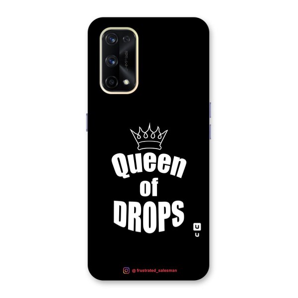 Queen of Drops Black Glass Back Case for Realme X7 Pro