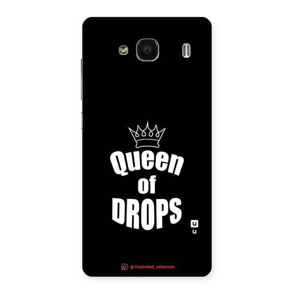 Queen of Drops Black Back Case for Redmi 2s