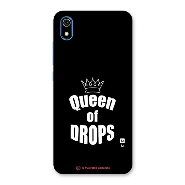 Queen of Drops Black Back Case for Redmi 7A