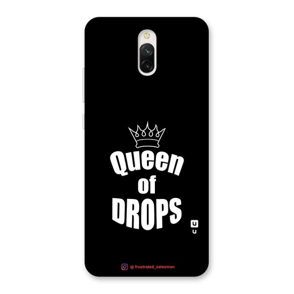 Queen of Drops Black Back Case for Redmi 8A Dual