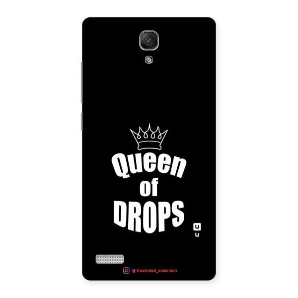 Queen of Drops Black Back Case for Redmi Note