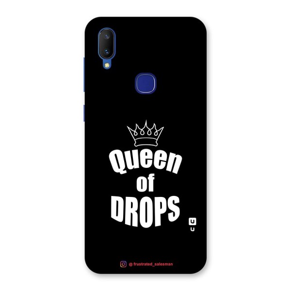 Queen of Drops Black Back Case for Vivo V11