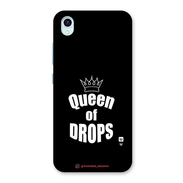 Queen of Drops Black Back Case for Vivo Y1s