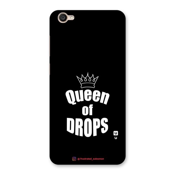 Queen of Drops Black Back Case for Vivo Y55s