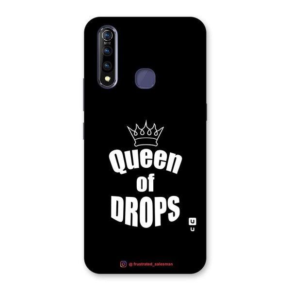 Queen of Drops Black Back Case for Vivo Z1 Pro