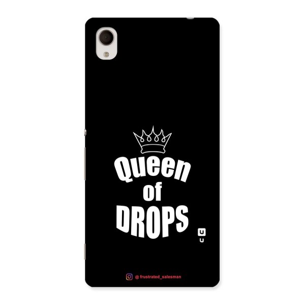 Queen of Drops Black Back Case for Xperia M4 Aqua