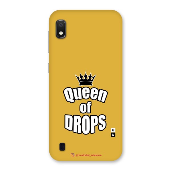 Queen of Drops Mustard Yellow Back Case for Galaxy A10