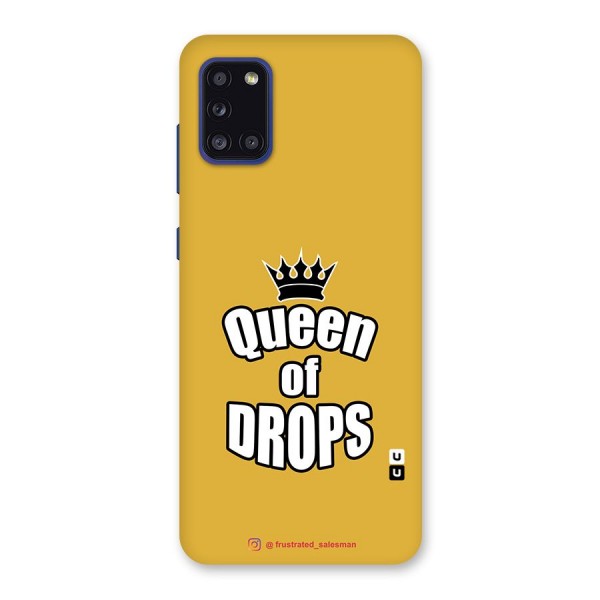 Queen of Drops Mustard Yellow Back Case for Galaxy A31