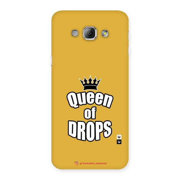 Queen of Drops Mustard Yellow Back Case for Galaxy A8