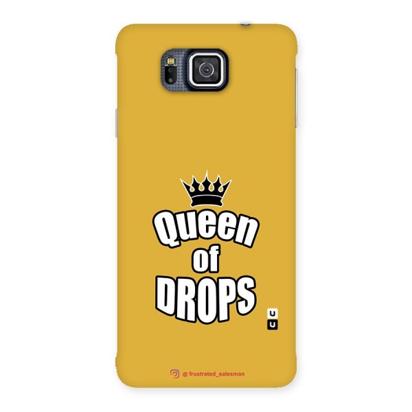 Queen of Drops Mustard Yellow Back Case for Galaxy Alpha