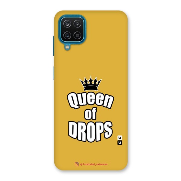 Queen of Drops Mustard Yellow Back Case for Galaxy F12