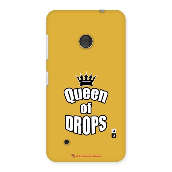 Queen of Drops Mustard Yellow Back Case for Lumia 530