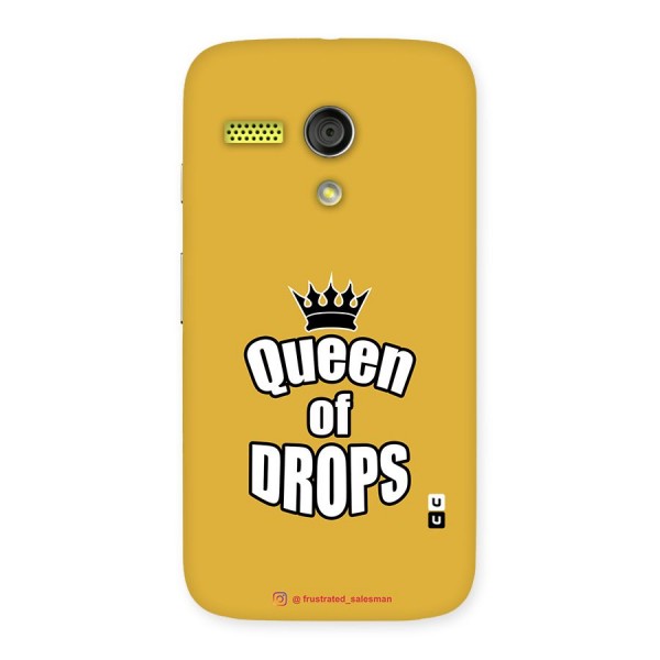 Queen of Drops Mustard Yellow Back Case for Moto G