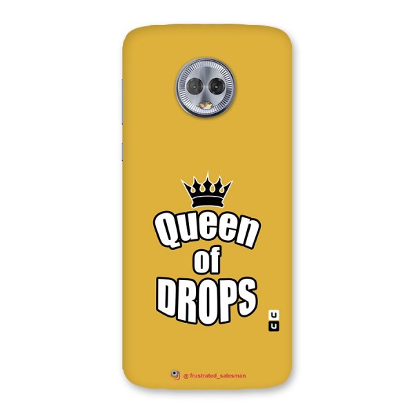 Queen of Drops Mustard Yellow Back Case for Moto G6