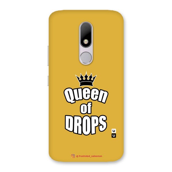 Queen of Drops Mustard Yellow Back Case for Moto M