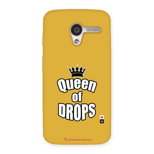 Queen of Drops Mustard Yellow Back Case for Moto X