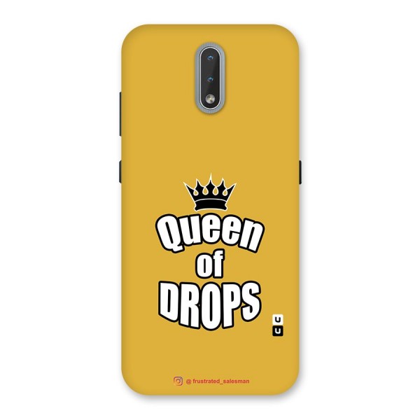 Queen of Drops Mustard Yellow Back Case for Nokia 2.3