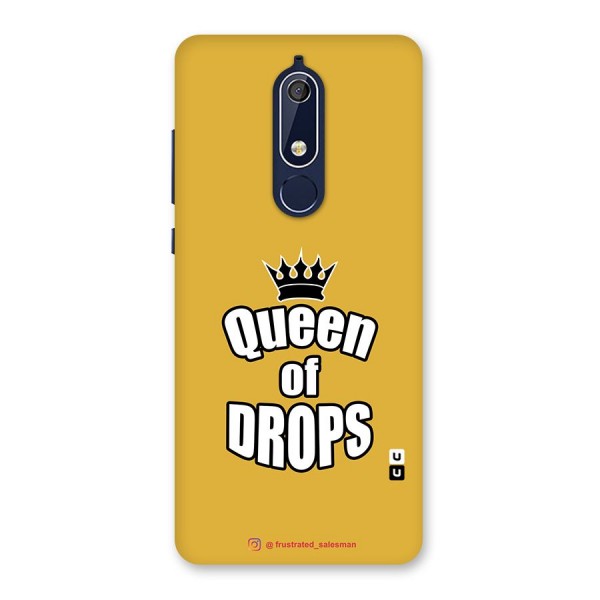 Queen of Drops Mustard Yellow Back Case for Nokia 5.1