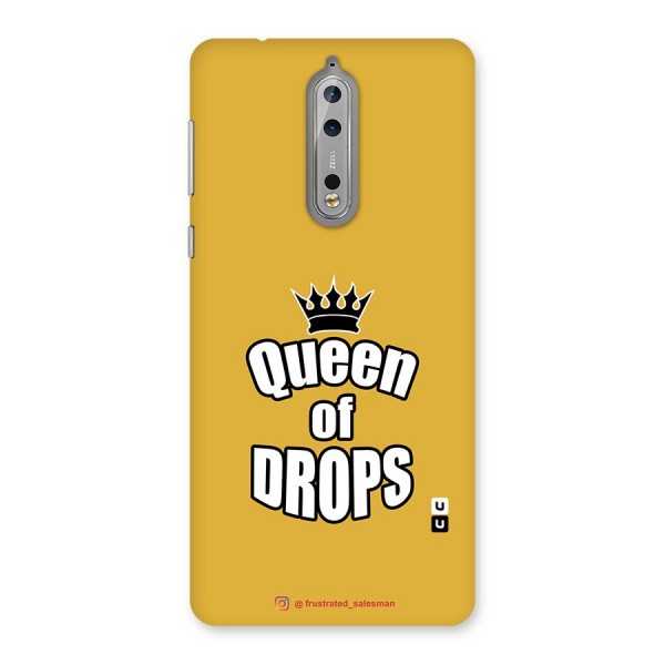 Queen of Drops Mustard Yellow Back Case for Nokia 8