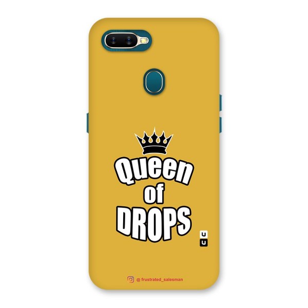 Queen of Drops Mustard Yellow Back Case for Oppo A12