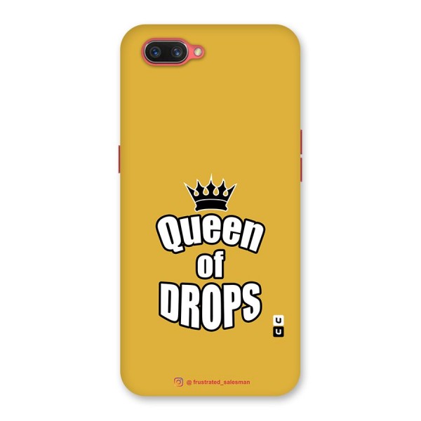 Queen of Drops Mustard Yellow Back Case for Oppo A3s