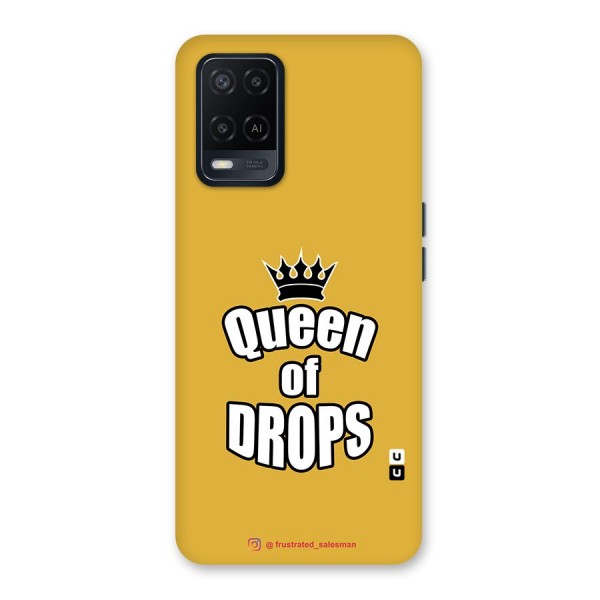 Queen of Drops Mustard Yellow Back Case for Oppo A54