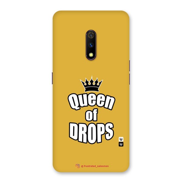 Queen of Drops Mustard Yellow Back Case for Realme X