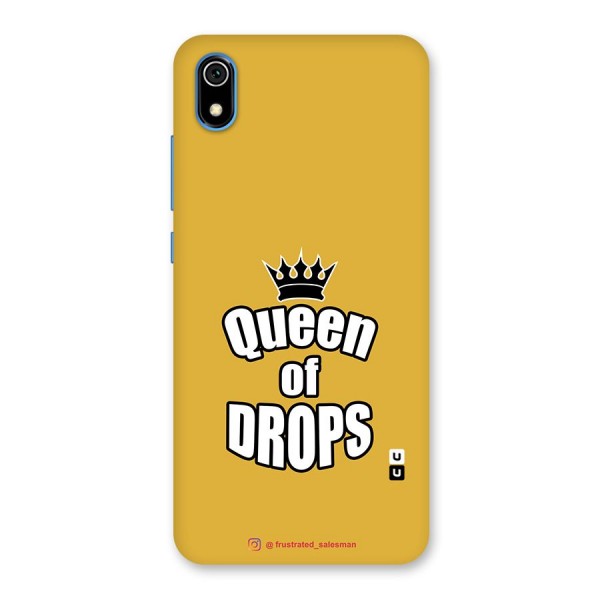 Queen of Drops Mustard Yellow Back Case for Redmi 7A