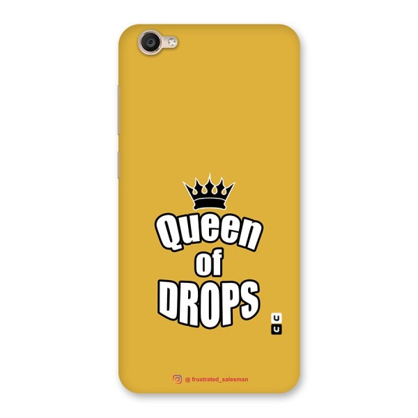 Queen of Drops Mustard Yellow Back Case for Vivo Y55