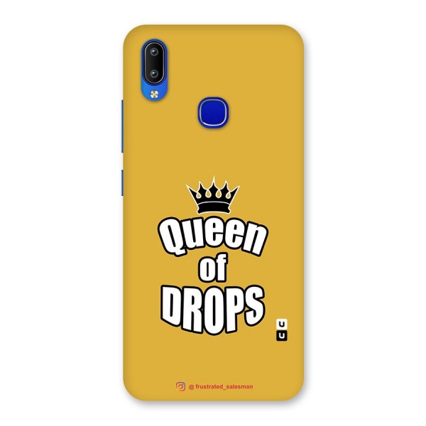 Queen of Drops Mustard Yellow Back Case for Vivo Y91