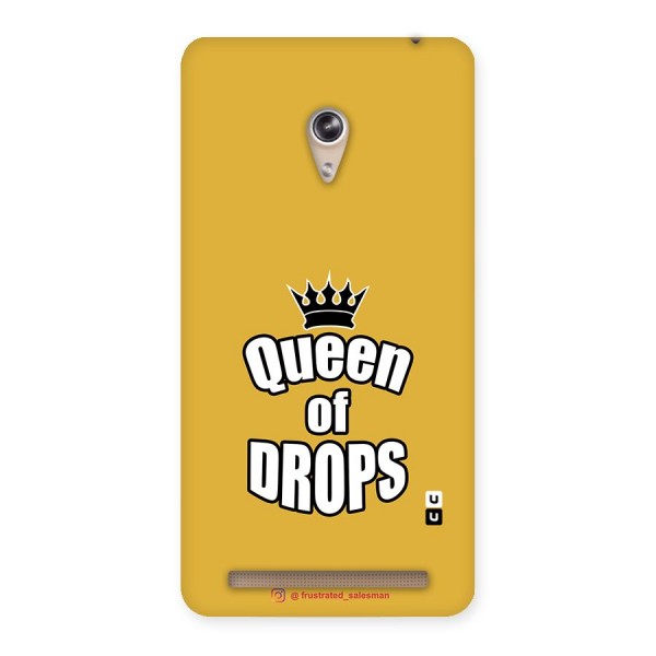 Queen of Drops Mustard Yellow Back Case for Zenfone 6