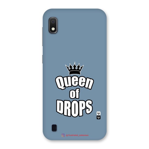 Queen of Drops SteelBlue Back Case for Galaxy A10