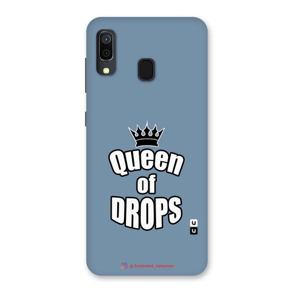 Queen of Drops SteelBlue Back Case for Galaxy A20