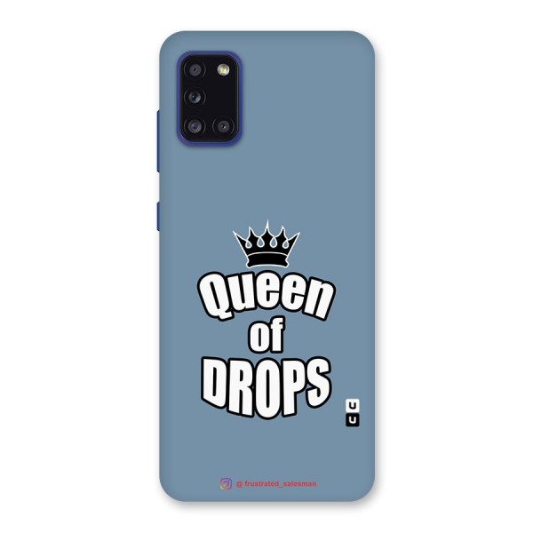 Queen of Drops SteelBlue Back Case for Galaxy A31