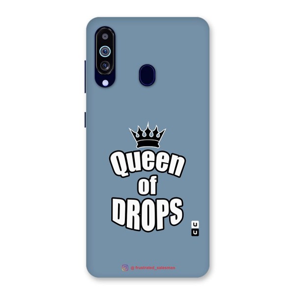 Queen of Drops SteelBlue Back Case for Galaxy A60