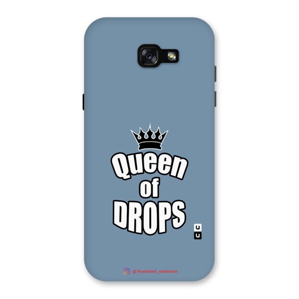 Queen of Drops SteelBlue Back Case for Galaxy A7 (2017)