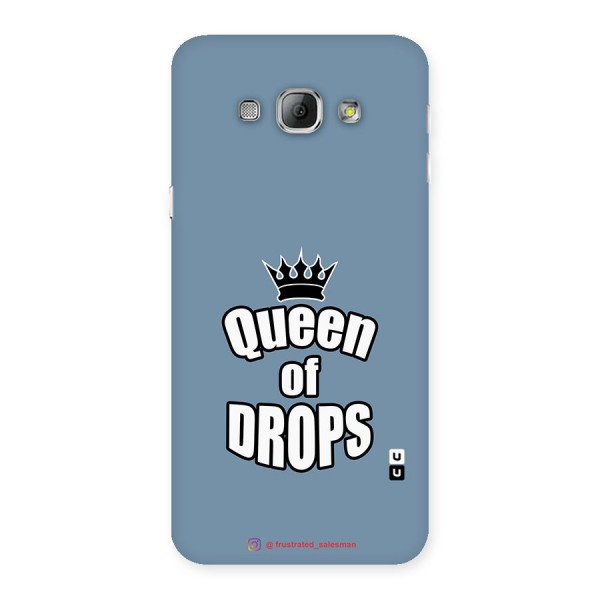 Queen of Drops SteelBlue Back Case for Galaxy A8