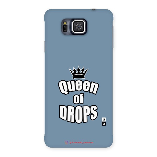 Queen of Drops SteelBlue Back Case for Galaxy Alpha