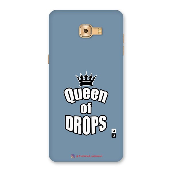 Queen of Drops SteelBlue Back Case for Galaxy C9 Pro