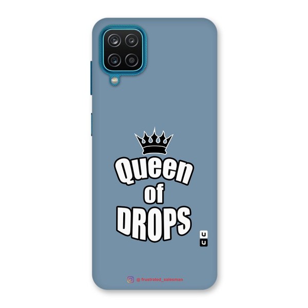 Queen of Drops SteelBlue Back Case for Galaxy F12