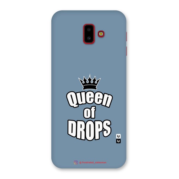 Queen of Drops SteelBlue Back Case for Galaxy J6 Plus