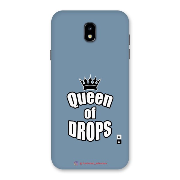 Queen of Drops SteelBlue Back Case for Galaxy J7 Pro