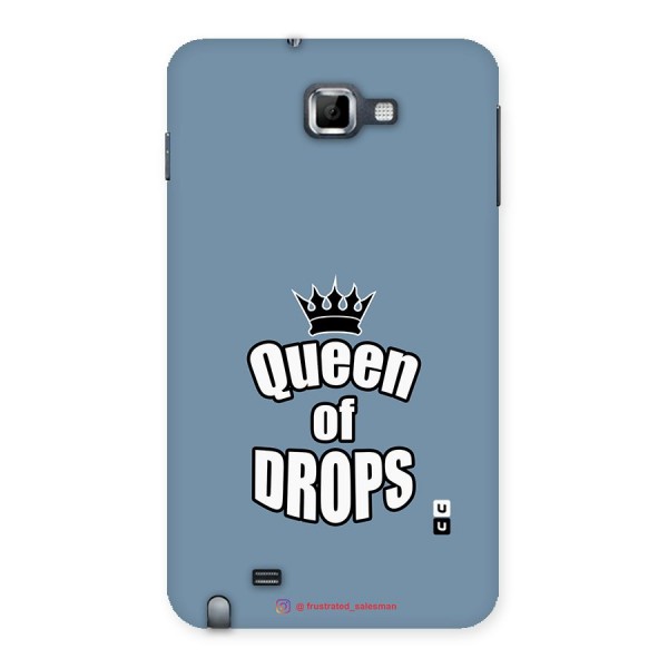 Queen of Drops SteelBlue Back Case for Galaxy Note